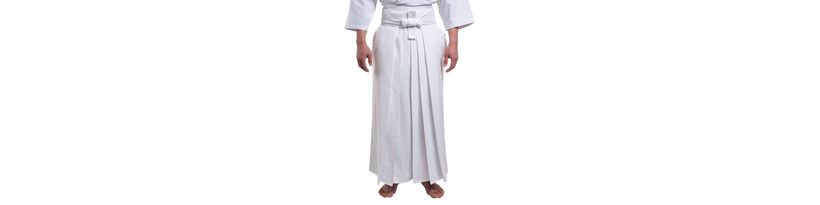 White Tetron Hakama - Front